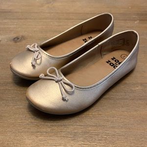 Zoe & Zac | Rose Gold Ballet Flats